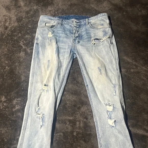 Mens Ksubi Van Winkle Trashed Dreams Skinny Jeans